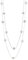 FULU AUTUMN Damen Statement Kette Lange Perlenkette Silber Chain Zwei Strang Modeschmuck Halskette Geburtstagsgeschenk(16-Grey)