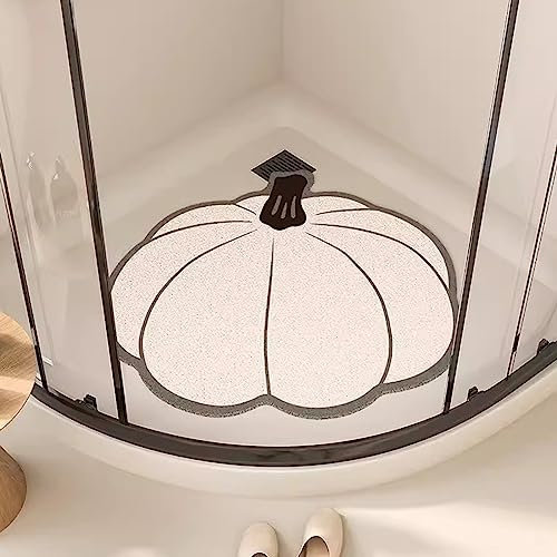 EUPXRHY Duschmatte rutschfest Dreieckig, PVC-Luffa Badematte für Eckdusche, Badematte Eckdusche mit Ablauflöchern Sicherheits Badewannenmatte für Nassbereiche Schnell Trocknend,A,50x60cm