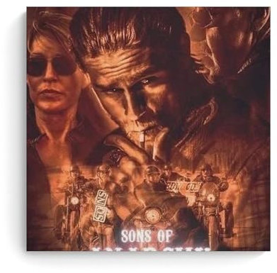 EVMILA JAX-TELLER SOA Poster, dekoratives Gemälde, Leinwand, Wandposter und Kunstdruck, modernes Familienschlafzimmer-Dekor-Poster, 40 x 40 cm