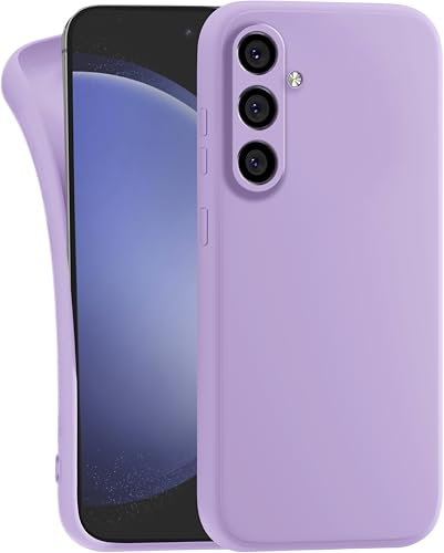 MyGadget Cover per Samsung Galaxy S24 - Custodia Protettiva in Silicone Morbido – Case TPU Flessibile - Ultra Protezione Antiurto & Antiscivolo Lilla