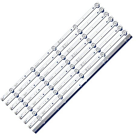 YBRAVO Bande de rétroéclairage LED 5 lampes adaptées for Philips 55 TV K550WDC1 A1 4708-K55WDC-A2113N01 A1113N01 55U5080 55PUT6002 55PUF6092 K550WDC2 Bande lumineuse