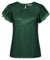 GRACE KARIN Pailletten Bluse Tanzabend Party Glitzer Top Dunkelgrün M