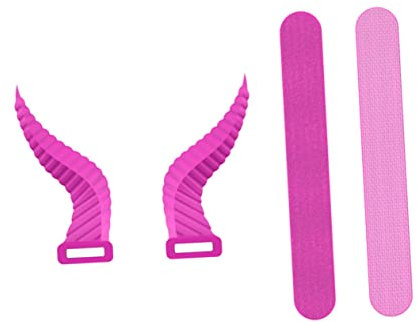 1 Paar Kopfhörer-Horn-Dekoration, Kopfband, Horn-Stirnband, Kopfhörer-Ohren, Halloween-Requisiten, Silikon-Headset, Hörner, Kopfhörer-Ornamente, Fledermaus- , Silikagel,