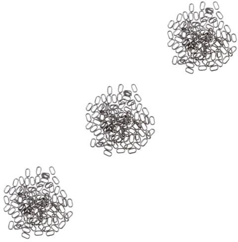 POPETPOP 300 STK Kreisboot für Meeresangeln Salzwasserringe Lure-Anschlüsse Angelköder rutschauto gespaltene Ringe Angeln Angelgeräte Wagen Angelausrüstung Rostfreier Stahl