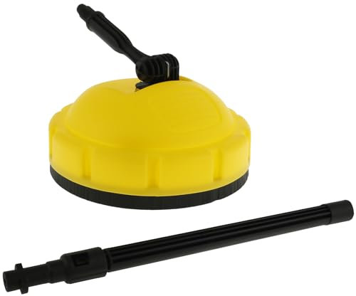 Spazzola per rondella ad alta pressione con manico Pulitore per superfici rotanti Pratica idropulitrice Pulitore per superfici Pulitore multifunzionale per pulizia auto per patio esterno Strumento di