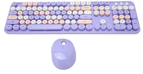 Tastiera Wireless e Mouse con Supporto Regolabile Tastiera per Macchina da Scrivere retrò per PC