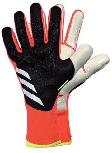 HISTARSTORE5 Guantes de portero de fútbol, guantes de entrenamiento de portero fuerte, antideslizantes y transpirables para adultos y niños (negro naranja, 10)