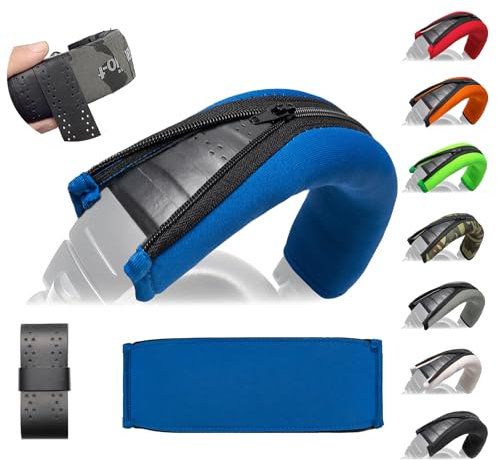 Voarmaks M50X Kopfbandabdeckung, doppellagiges Neopren-Kopfbandkissen, kompatibel mit Audio Technica ATH M50 M50X M50XBT M50S M40X M40 M30 M Serie Kopfhörer – Kopfbandschutz (blau)