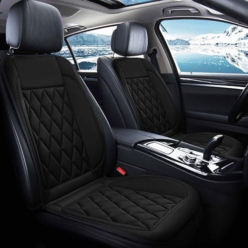 Sitzheizung Auto Heizkissen Comfort, Autositzheizung Auflage 12v Beheizbare Sitzauflage, Auto Sitzheizung,Universal Auto Sitzauflage, Schnellaufheizung Heizmatte (01-Black)