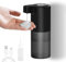 Dalugo Automatischer Seifenspender, IPX5 Wasserdicht Seifenspender Wandbefestigung Schwarz, USB C Wiederaufladbar Seifenspender Automatisch für Küche Bad Toilette