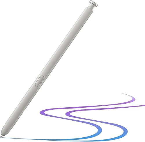 Galaxy S25 Ultra Stylet de rechange, pour Samsung S25 Ultra, Galaxy S25 Ultra S, compatible avec Samsung Galaxy S25 Ultra (Bluetooth non inclus), gris titane