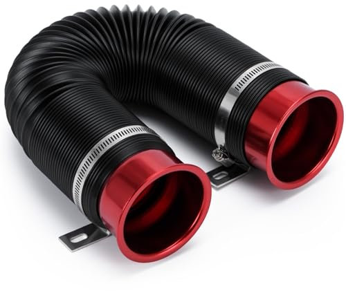 Manicotto Aspirazione Filtro Aria Tubo flessibile di aspirazione dell'aria fredda del motore dell'auto universale da 76 mm / 3 pollici con connettore e staffa