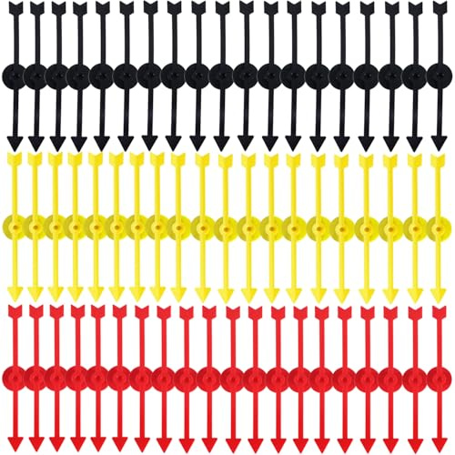 60 Stück Brettspiel Spinner, Pfeil Spiel Zeiger Spinner, Plastikspinner Brettspiel Ersatz, für Klassenzimmer Brettspiel-Spinner für Aktivitäten DIY-Projekte