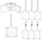 DELORIGIN 12 ensemble de Mini Porte Clés D'Album Vierge Étui Transparent pour Couverture D'Album Kits de Porte Clés Petit Cadre Photo en Plastique Porte Clés Porte Disque Pendentif pour Sac à Dos
