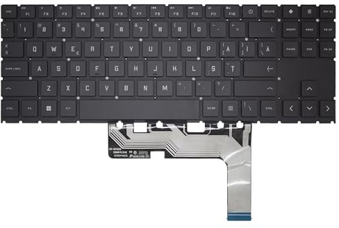 Multilingual layoutRGB Colorful Backlit Keyboard for HP Omen 15-EN 15-EN1013DX Version 2 (Not fit for Version 1) (Limba Română/Romanian)