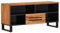 Meuble TV, Meuble de Salon, Console TV avec 1 Tiroir et 4 Étagères, Banc TV en Bois, Table TV, Support Télé, Meuble Tele, pour Salon et Bureau, 100x34x46 cm bois d'acacia massif