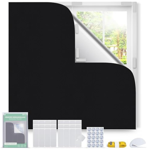 Inwee Store Occultant Fenetre 100X145cm, Store Occultant sans Percage 100% pour Fenêtres,s'adapte à Toutes Les Formes de Fenêtres,Protection Solaire Film Occultant Fenetre Portable pour Chambre Bébé