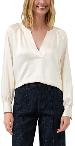 s.Oliver Damen 2173080 Satin Tunika Bluse