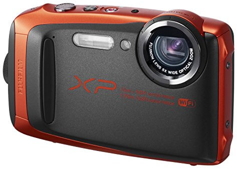 Fujifilm FinePix XP90 Digital Camera 16.4 Megapixel with 5X Optical Zoom Waterproof/Shockproof, WI-FI 3.0-Inch Display Orange (Renewed)