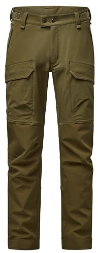 Pinewood Herren Furudal Hybrid Stretch Jagdhose - Outdoor Hose mit 4-Wege-Stretch, praktischen Taschen & Ventilationsreißverschlüssen - Atmungsaktiv und wetterfest mit dehnbarer Membran