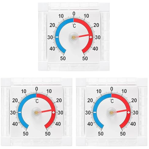 3 Pack Outdoor Thermometers Weatherproof, Outside Thermometer, Wall Thermometer For Garden And Outside Use, Durable And Accurate Temperature Measurement Tool,For Window And Outdoor Use