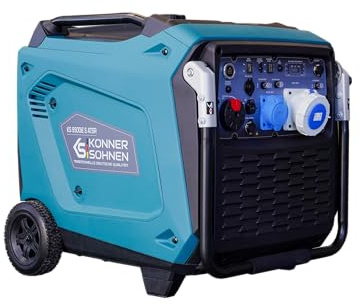 K&S Könner&Söhnen KS 9500iE S ATSR Inverter generator 9000W, inverter stromerzeuger ATS-bereit, inverter notstromaggregat mit FERNBEDIENUNG, benzin generator mit LED,generatoren Start/Stopp-Taste