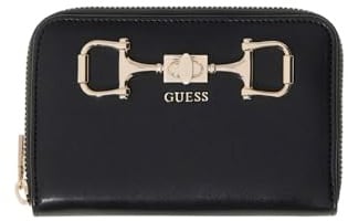 GUESS Geldbörse Janie SLG Zip Around Wallet Black schwarz