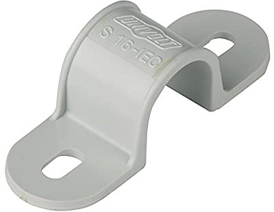 REV 0509790555 Schellen, Rohrschellen 20x EN16 für Isorohr Ø 16mm, grau
