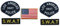 Flicken zum Aufbügeln, LAPD Los Angeles California Polizei SWAT Team für Kostüme/Airsorft (5 Flicken) von Onekool