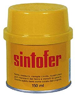 'Sintofer' Vetrificato Stucco Per Carrozzeria E Nautica Bicomponente Poliestere, Con Fibre Di Vetro Incorporate. Per Il Rinforzo E Rifacimento Delle Parti Mancanti.