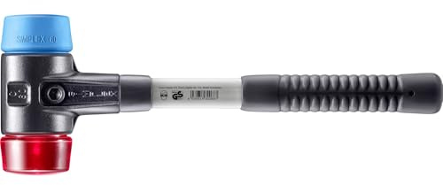 SIMPLEX-Schonhammer, TPE-soft/Plastik; mit verstärktem Tempergussgehäuse und Fiberglasstiel | D=60 mm | 3716.060