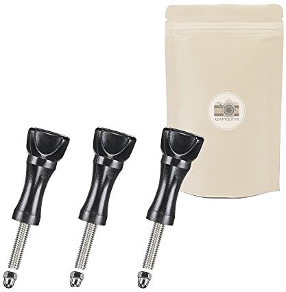 Adaptout 3X VIS pour Action Camera avec ECROU 5,5cm vis de Serrage à Ailette en ABS Marque FRANÇAISE