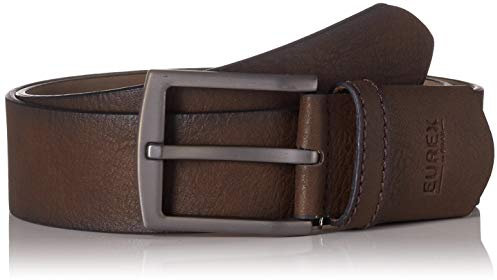 Eurex by Brax Herren Leder Dehnbund Gürtel, 52 Brown, 110