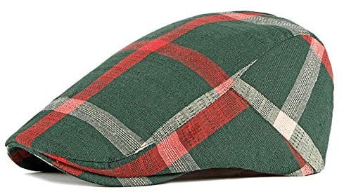 Adantico Herren Damen Baumwolle Schirmmützen (Grün)