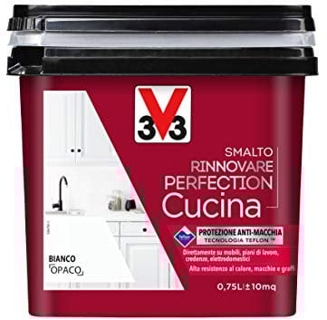 V33 SMALTO RINNOVARE PERFECTION CUCINA Bianco Opaco 0,75 L