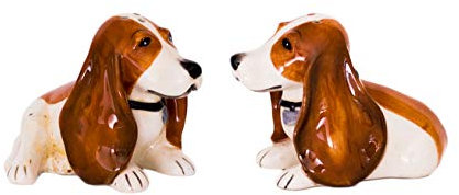 Blue Sky Ceramics Salière et poivrière pour chien Multicolore