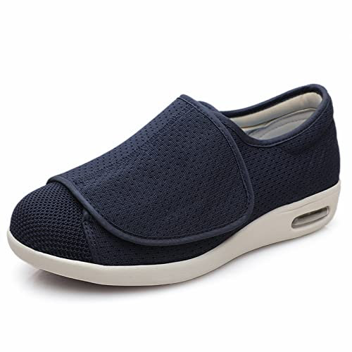 Cansats Zapatos Hinchados Edema De Artritis Zapatos deportivos casuales ajustables zapatos de pies hinchados para personas mayores,azul,41 Ajustable De Zapatillas OrtopéDica