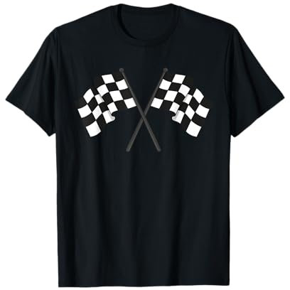 Karierte Flagge Racing T-Shirt