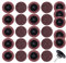 SATC 25PCS Sanding Discs 2 Inch Roll Lock Quick Change Disc Surface Conditioning Discs for Die Grinder Surface Strip Grind Polish Burr Finish Rust Paint Removal (Medium)