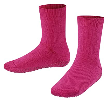 FALKE Unisex Kids Catspads K HP Cotton Wool Grips On Sole 1 Pair Grip socks, Pink (Fuchsia 8552), 6-8.5