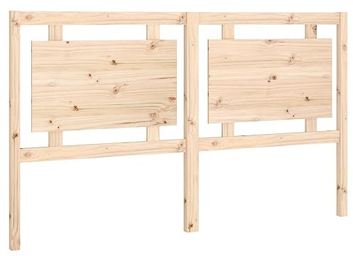 vidaXL Tête de Lit Accessoire de Lit Meuble de Chambre à Coucher Tête de Cadre de Lit Double Intérieur 165,5x4x100 cm Bois Massif de Pin