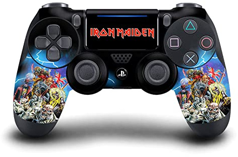 Head Case Designs Offizielle Iron Maiden Best of Beast Grafik Kunst Vinyl Haut Gaming Aufkleber Abziehbild Abdeckung kompatibel mit Sony PlayStation 4 PS4 DualShock 4 Controller
