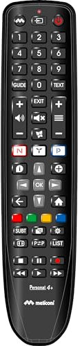 Meliconi Gumbody Personal 4+, Telecomando per TV PHILIPS, sostituisce il telecomando originale. Già preprogrammato. Corpo in gomma antishock. Supporto web e assistenza telefonica specializzata