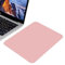 Origin-Joy Mauspad, kleines PU-Leder-Mauspad ohne Logo-Design, Computer-Mauspad mit Rutschfester Wildleder-Basis für Gaming, Schreibtisch, kabellos, Laptop, Reisen, Büro (Rosa, 24,9 x 21,1 cm)