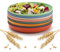 BERRYLION 8 Pcs Dinner Plates, 9 Inch Unbreakable Colorful Dinner Dishes, Reusable Plastic Plates, Microwave Dishwasher Safe, Perfect for Camping, Picnic, RV, Parties, BBQ