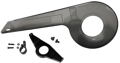 harayaa Protector de Cadena para Bicicleta, Protector de Plato y bielas para Rueda, Resistente, práctico y Ligero para 32-36T, con Kit Fijo