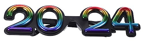 GALPADA Partybrillen Für Silvester Foto-requisiten Für Partydekorationen Geringes Gewicht Angenehmer Tragekomfort Auffälliges Design