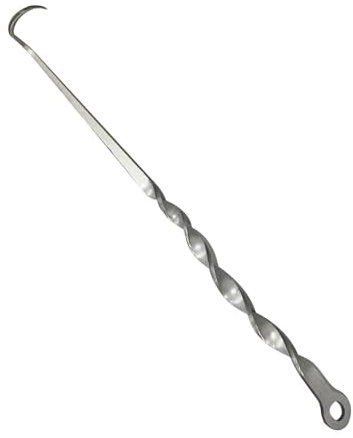 Fleischhaken für Grill - Fleischwender Werkzeug für Grill, Fleischhaken aus Edelstahl für Grill | Fleischdreher für Grill, Spießhaken für Grill, Grillspießhaken