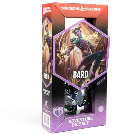 D&D Adventure Dice (Bard Class: Blue)
