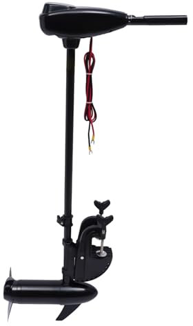 Motor eléctrico fuera de borda, motor eléctrico de barco, 12 V, 800 W, 1.2 HP, barco eléctrico, con 5 marchas hacia adelante y 3 marcha atrás, para botes hinchables, barcos de pesca, veleros